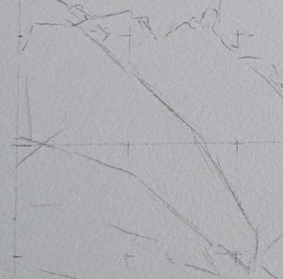 A simple line drawing of a section of the main picture.