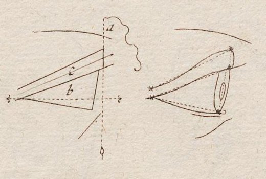 A diagram of how to draw a human eye.