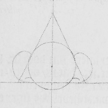 A diagram showing how to draw a human nose.